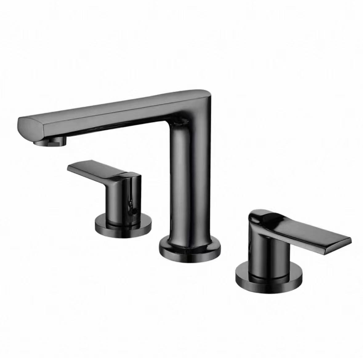 Scáthán Dubh Snasta Faucet Trí Láimhe