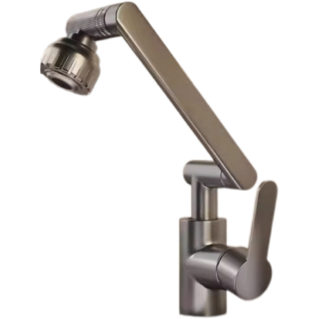 Faucet Meicniúil Sclóine Neamhlonrach Liath