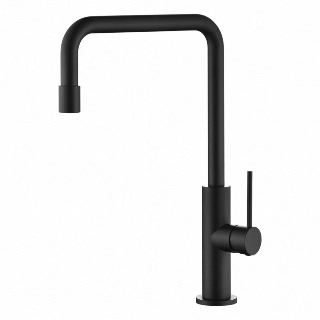 Faucet Cistine Te agus Fuar le Cruth L Minimalist Tube Knurled