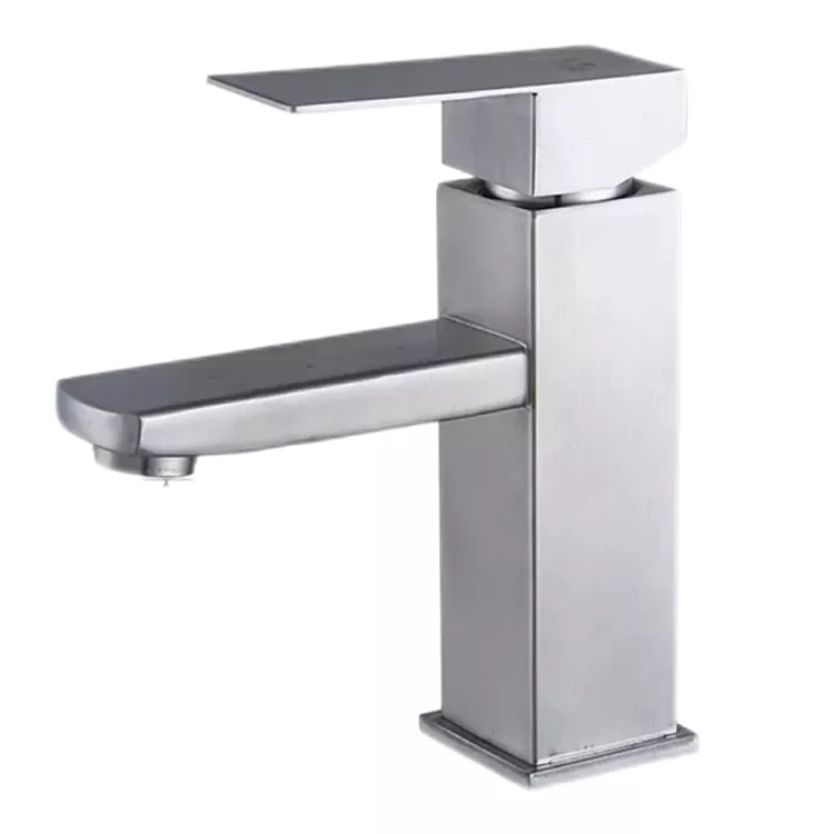Faucet Abhantrach Te agus Fuar Cearnóg Minimalist