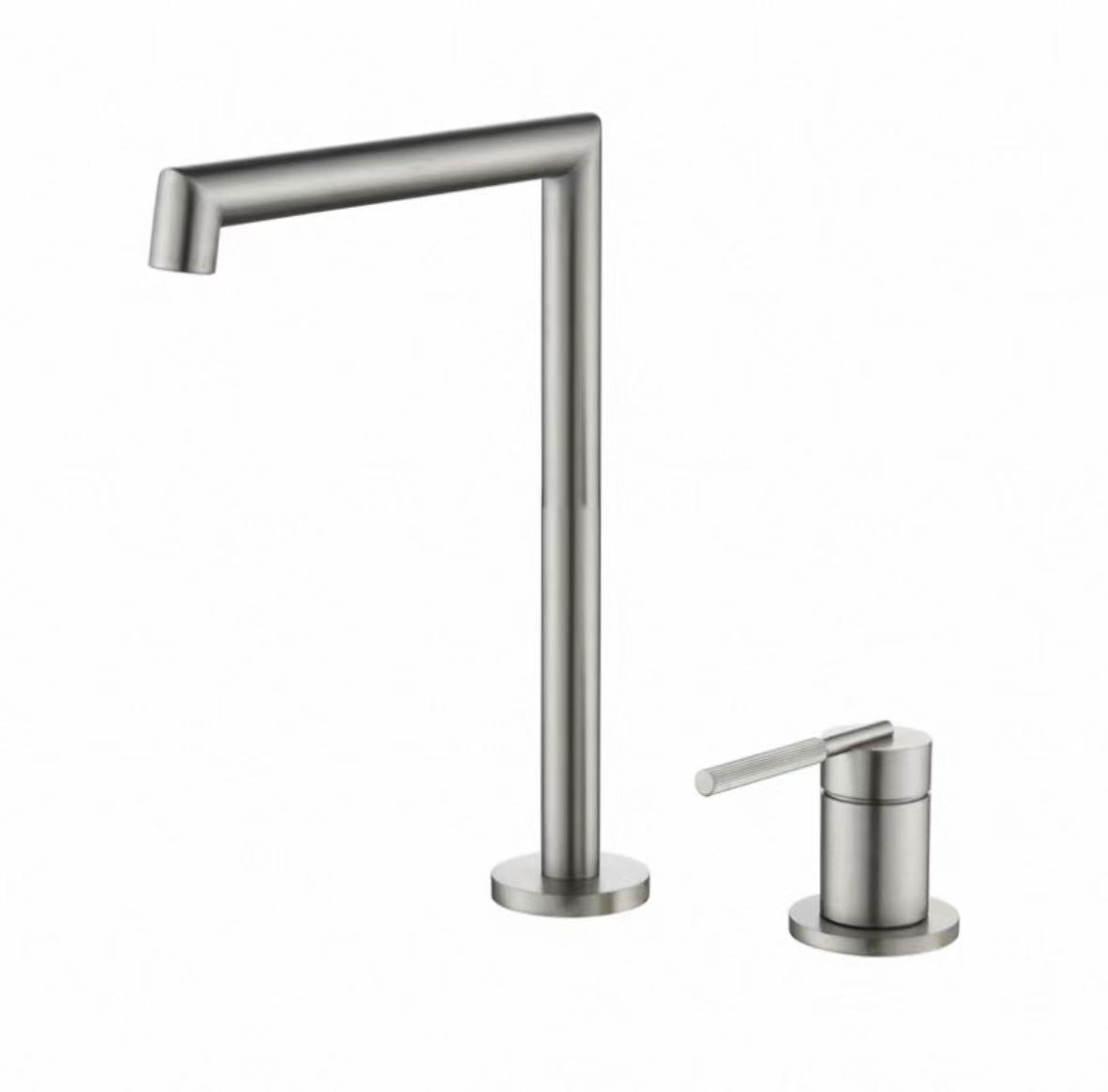 Scáthán Silver Geoiméadrach Scoilt Faucet